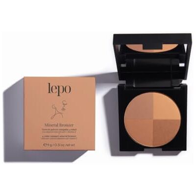 LEPO Mineral Bronzer, Kompakt-Erde mit 4 Farben, reinen Mineralpigmenten und Vitamin E für eine natürliche und strahlende Bräunung LEPO Mineral Bronzer, Kompakt-Erde mit 4 Farben, reinen Mineralpigmenten und Vitamin E für eine natürliche und strahlende Bräunung