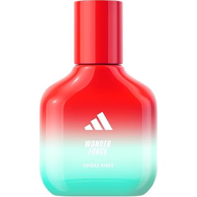Adidas Vibes Wonder Force Eau de Parfum, fruchtiger Duft mit Noten von Rhabarber und weißem Moschus und ätherischen Ölen, 30ml Adidas Vibes Wonder Force Eau de Parfum, fruchtiger Duft mit Noten von Rhabarber und weißem Moschus und ätherischen Ölen, 30ml