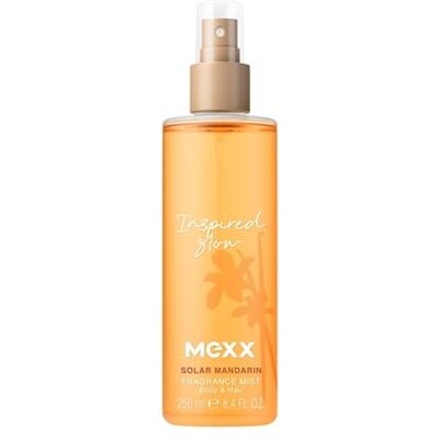 Mexx Inspired glow Body & Hair Mist für Frauen, floral-fruchtiges Körperspray für Frauen mit stimmungsaufhellenden Eigenschaften, 250 ml Mexx Inspired glow Body & Hair Mist für Frauen, floral-fruchtiges Körperspray für Frauen mit stimmungsaufhellenden Eigenschaften, 250 ml