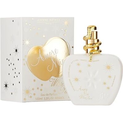 Jeanne Arthes – Eau de Parfum für Damen „Amore Mio White Pearl“ – orientalisch – Rose und Vanille – hergestellt in Grasse – Geschenk für Damen – 100 ml Sprühflasche Jeanne Arthes – Eau de Parfum für Damen „Amore Mio White Pearl“ – orientalisch – Rose und Vanille – hergestellt in Grasse – Geschenk für Damen – 100 ml Sprühflasche