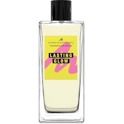 Manhattan Lasting Glow Eau de Parfum, fruchtiger Amber-Duft für Frauen mit Zitrone, Orangenblüte und Vanille, 100 ml Manhattan Lasting Glow Eau de Parfum, fruchtiger Amber-Duft für Frauen mit Zitrone, Orangenblüte und Vanille, 100 ml
