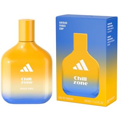 Adidas Vibes Chill Zone Eau de Parfum, langanhaltender entspannender Unisex-Duft mit würzigen Noten und natürlichen ätherischen Ölen, 100ml Adidas Vibes Chill Zone Eau de Parfum, langanhaltender entspannender Unisex-Duft mit würzigen Noten und natürlichen ätherischen Ölen, 100ml