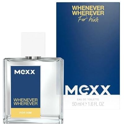Mexx Whenever Wherever Wherever Eau de Toilette für Männer, perfekt für jeden Anlass, Fougère Zitrusduft, frischer Duft, 50 ml Mexx Whenever Wherever Wherever Eau de Toilette für Männer, perfekt für jeden Anlass, Fougère Zitrusduft, frischer Duft, 50 ml