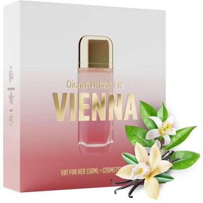Dicora UrbanFit DICORA URBAN FIT SET VIENNA FOR HER + NECESER Damenparfüm EDT 150 ml fruchtiger und Gourmet-Duft Damenduft mit Noten von Vanille und Haselnuss Dicora UrbanFit DICORA URBAN FIT SET VIENNA FOR HER + NECESER Damenparfüm EDT 150 ml fruchtiger und Gourmet-Duft Damenduft mit Noten von Vanille und Haselnuss