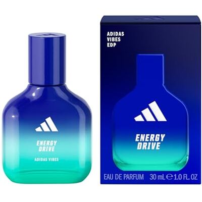 Adidas Vibes Energy Drive Eau de Parfum, langanhaltender, energiespendender Unisex-Duft mit natürlichen ätherischen Ölen, 30ml Adidas Vibes Energy Drive Eau de Parfum, langanhaltender, energiespendender Unisex-Duft mit natürlichen ätherischen Ölen, 30ml
