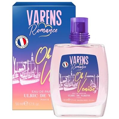 Ulric de Varens Varens Romance Oh! Venedig Eau de Parfum – Gourmand, weiße Blumen, Vanille – Damenduft – Zerstäuber – Made in France – 50 ml Ulric de Varens Varens Romance Oh! Venedig Eau de Parfum – Gourmand, weiße Blumen, Vanille – Damenduft – Zerstäuber – Made in France – 50 ml