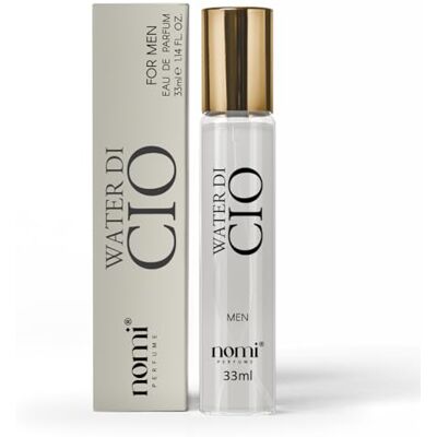 NOMI PERFUME für Herren, 33 ml, (WATER DI CIO) Eau de Parfum mit 20% Duftölen, Zitrus, Parfum für Fahrer und Auto NOMI PERFUME für Herren, 33 ml, (WATER DI CIO) Eau de Parfum mit 20% Duftölen, Zitrus, Parfum für Fahrer und Auto