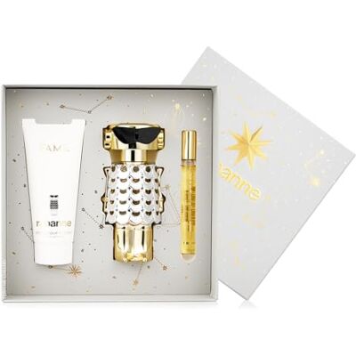 paco rabanne Rabanne Fame Eau de Parfum 80 ml Geschenkset 2025 (enthält 80 ml Eau de Parfum, 100 ml Bodylotion und 10 ml Reisespray) paco rabanne Rabanne Fame Eau de Parfum 80 ml Geschenkset 2025 (enthält 80 ml Eau de Parfum, 100 ml Bodylotion und 10 ml Reisespray)