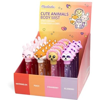 Martinelia Eau de Toilette für Kinder – Taschen-Duft für Mädchen – Schönheits-Routine – niedlicher Tierverschluss – zufälliges Modell (Wassermelone, Pfirsich, Erdbeere, Blaubeere) – 1 Stück Martinelia Eau de Toilette für Kinder – Taschen-Duft für Mädchen – Schönheits-Routine – niedlicher Tierverschluss – zufälliges Modell (Wassermelone, Pfirsich, Erdbeere, Blaubeere) – 1 Stück