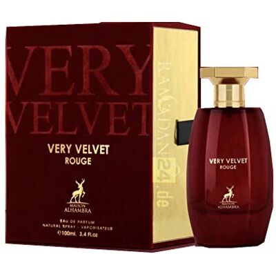 Maison Alhambra Very Velvet Rouge 100ml Eau de Parfum von für Damen Maison Alhambra Very Velvet Rouge 100ml Eau de Parfum von für Damen