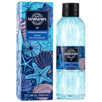 Marmara BEAUTY Eau de Cologne OCEAN 300ml 80° Alkohol erfrischender Duft für Frauen & Herren Duftwasser Erfrischt kühlt EDC -beruhigend Kölnischwasser Marmara BEAUTY Eau de Cologne OCEAN 300ml 80° Alkohol erfrischender Duft für Frauen & Herren Duftwasser Erfrischt kühlt EDC -beruhigend Kölnischwasser