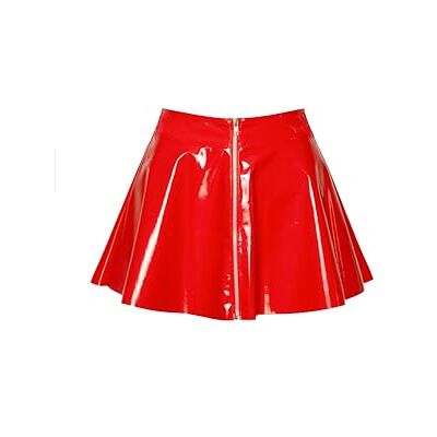 Black Level Damen Rock aus Lack, Rot, XL Black Level Damen Rock aus Lack, Rot, XL