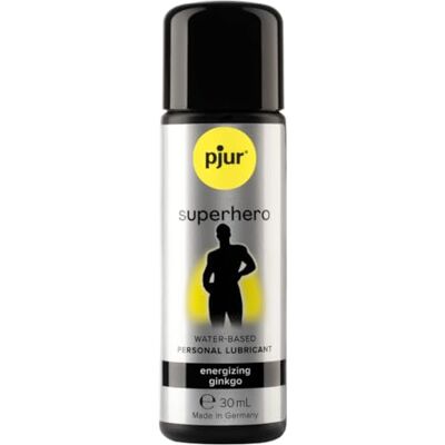 pjur superhero Energizing Glide Wasserbasiertes Gleitgel mit Ginkgo wirkt kräftigend & stimulierend für alle Männer die mehr wollen (30ml) pjur superhero Energizing Glide Wasserbasiertes Gleitgel mit Ginkgo wirkt kräftigend & stimulierend für alle Männer die mehr wollen (30ml)