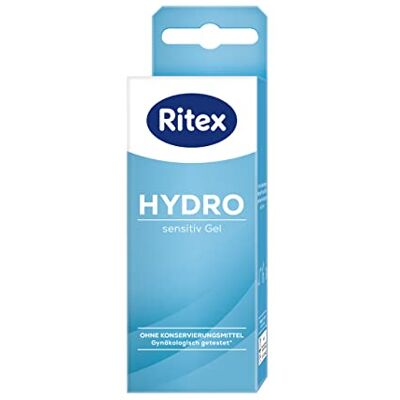 Ritex Hydro sensitiv Gel – Gleitgel wasserbasiert – 50 ml Frei von Konservierungs-, Duft- & Farbstoffen und kondomgeeignet – dermatologisch getestet, Made in Germany Ritex Hydro sensitiv Gel – Gleitgel wasserbasiert – 50 ml Frei von Konservierungs-, Duft- & Farbstoffen und kondomgeeignet – dermatologisch getestet, Made in Germany