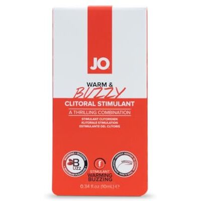 JO System For Her Clitoral Stimulant Warming Warm & Buzzy Original 10 ml wärmendes und kühlendes Stimulationsgel für die Klitoris, mit kitzelndem Effekt JO System For Her Clitoral Stimulant Warming Warm & Buzzy Original 10 ml wärmendes und kühlendes Stimulationsgel für die Klitoris, mit kitzelndem Effekt