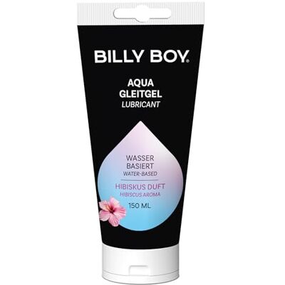 Billy Boy Aqua Wasserbasiertes Gleitgel 150 ml Mit Hibiskus Duft, feuchtigkeitsspendend, dermatologisch getestet, kondomgeeignet Billy Boy Aqua Wasserbasiertes Gleitgel 150 ml Mit Hibiskus Duft, feuchtigkeitsspendend, dermatologisch getestet, kondomgeeignet