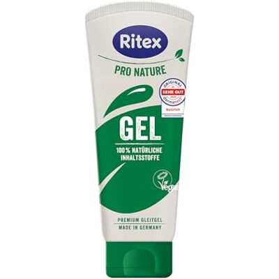 Ritex Pro Nature Gleitgel – wasserbasiert, 100% natürliche Inhaltsstoffe, vegan – 100 ml Ritex Pro Nature Gleitgel – wasserbasiert, 100% natürliche Inhaltsstoffe, vegan – 100 ml
