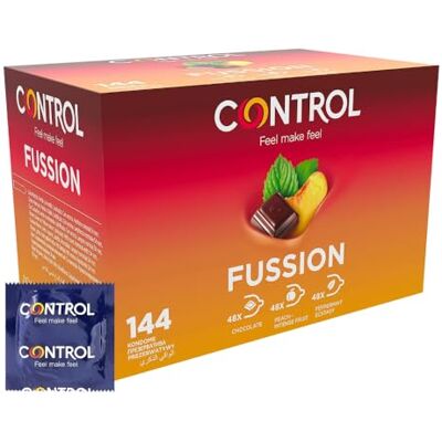 CONTROL FUSSION Naturlatex-Kondome mit verschiedenen Geschmacksrichtungen 144 Stück CONTROL FUSSION Naturlatex-Kondome mit verschiedenen Geschmacksrichtungen 144 Stück