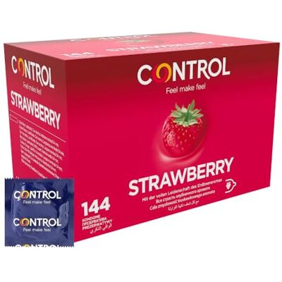 CONTROL STRAWBERRY Kondome mit Erdbeergeschmack 144 Stück CONTROL STRAWBERRY Kondome mit Erdbeergeschmack 144 Stück