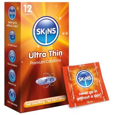 Skins AMSKUT12 Ultra Dünne Premium Kondome - Kondom Skins AMSKUT12 Ultra Dünne Premium Kondome - Kondom