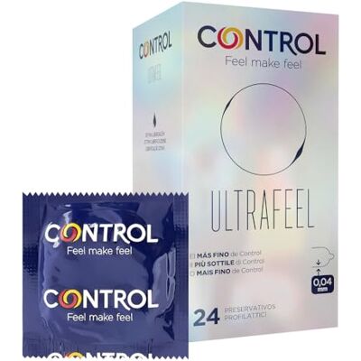 CONTROL Finissimo Ultrafeel: extradünne Kondome, 0,04 mm – 24 Kondome CONTROL Finissimo Ultrafeel: extradünne Kondome, 0,04 mm – 24 Kondome