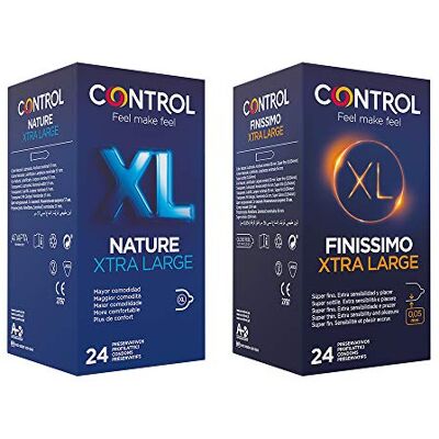 CONTROL XL Mix Geschenkset mit klassischen und dünnen XL-Kondomen, 48 Stück CONTROL XL Mix Geschenkset mit klassischen und dünnen XL-Kondomen, 48 Stück