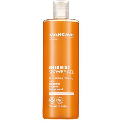 ManCave Energie-Duschgel für Männer, belebende Noten von Bergamotte, erdender Moschus und warmer Sandelholzduft, sulfat- und parabenfrei, natürlich, vegan, tierversuchsfrei, 500ml ManCave Energie-Duschgel für Männer, belebende Noten von Bergamotte, erdender Moschus und warmer Sandelholzduft, sulfat- und parabenfrei, natürlich, vegan, tierversuchsfrei, 500ml