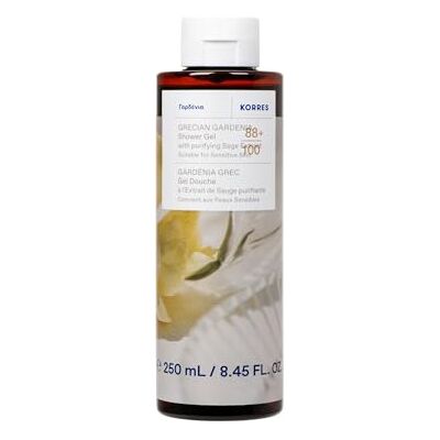 KORRES GRECIAN GARDENIA Duschgel mit reinigendem Salbei-Extrakt, mit dem luxuriösen Duft von Gardenienblüten, dermatologisch getestet, vegan, silikon- und parabenfrei, 250 ml KORRES GRECIAN GARDENIA Duschgel mit reinigendem Salbei-Extrakt, mit dem luxuriösen Duft von Gardenienblüten, dermatologisch getestet, vegan, silikon- und parabenfrei, 250 ml