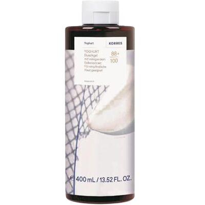 KORRES YOGHURT Duschgel mit reinigendem Salbei-Extrakt, mit zart-cremigem Joghurt Duft, dermatologisch getestet, vegan, silikon- und parabenfrei, 400 ml KORRES YOGHURT Duschgel mit reinigendem Salbei-Extrakt, mit zart-cremigem Joghurt Duft, dermatologisch getestet, vegan, silikon- und parabenfrei, 400 ml
