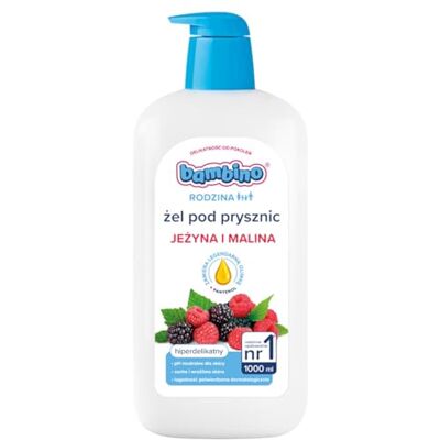 Bambino Familie Duschgel mit Duft Brombeer und Himbeer 1000 ml Bambino Familie Duschgel mit Duft Brombeer und Himbeer 1000 ml