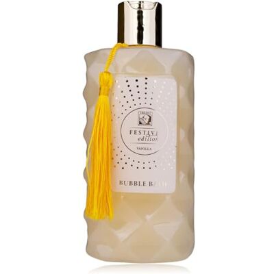 accentra Schaumbad FESTIVE EDITION Badeschaum, Duschschaum, Duschgel in Flasche mit gelber Deko-Quaste, 330ml, Duft: Vanille, Geschenk für Frauen, Weihnachten accentra Schaumbad FESTIVE EDITION Badeschaum, Duschschaum, Duschgel in Flasche mit gelber Deko-Quaste, 330ml, Duft: Vanille, Geschenk für Frauen, Weihnachten