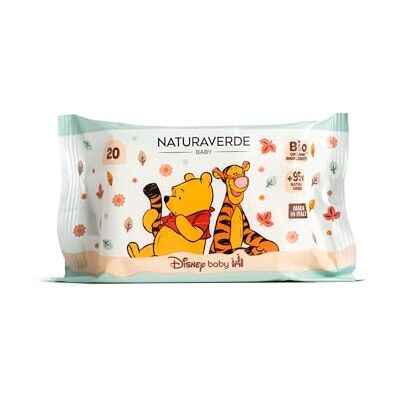 Naturaverde Disney Baby Winnie Puuh, Sanfte Feuchttücher x 20, Ringelblumenextrakt und Kamillenwasser, Dermatologisch getestet Naturaverde Disney Baby Winnie Puuh, Sanfte Feuchttücher x 20, Ringelblumenextrakt und Kamillenwasser, Dermatologisch getestet