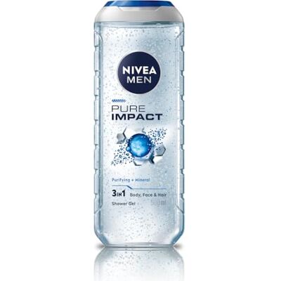 NIVEA Pure Impact Shower Gel, 500ml NIVEA Pure Impact Shower Gel, 500ml