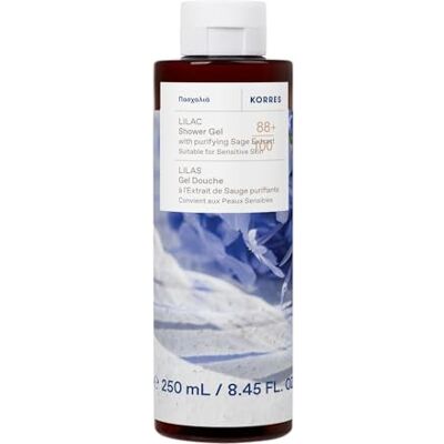 KORRES LILAC Revitalisierendes Duschgel mit blumigem Duft, zum Duschen, Baden und Rasieren, dermatologisch getestet, vegan, silikon- und parabenfrei, 250 ml KORRES LILAC Revitalisierendes Duschgel mit blumigem Duft, zum Duschen, Baden und Rasieren, dermatologisch getestet, vegan, silikon- und parabenfrei, 250 ml