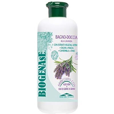 BIODERM BIODERMOCOSMETICI Biogenase Lavendel Duschgel Natürliches Duschgel angereichert mit Aloe Vera und Weizenkeimextrakten Feuchtigkeitsspendendes und entspannendes Badegel, für empfindliche Haut 500 ml BIODERM BIODERMOCOSMETICI Biogenase Lavendel Duschgel Natürliches Duschgel angereichert mit Aloe Vera und Weizenkeimextrakten Feuchtigkeitsspendendes und entspannendes Badegel, für empfindliche Haut 500 ml