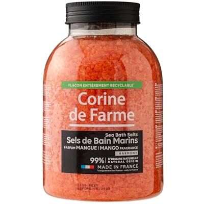 Corine de Farme Meer-Badesalz Harmony Mango – Entspannung und Wohlbefinden – natürliche Pflege für weiche Haut – exotischer Duft – 100% natürlicher Ursprung Corine de Farme Meer-Badesalz Harmony Mango – Entspannung und Wohlbefinden – natürliche Pflege für weiche Haut – exotischer Duft – 100% natürlicher Ursprung