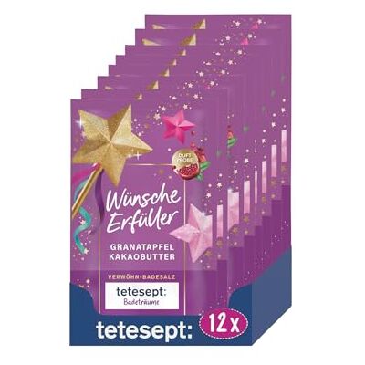 tetesept Badeträume Verwöhn Badesalz Wünscheerfüller, 12 x 50 g tetesept Badeträume Verwöhn Badesalz Wünscheerfüller, 12 x 50 g