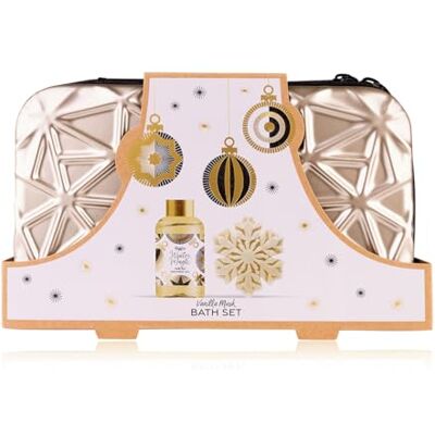 accentra Badeset WINTER MAGIC im Kosmetiketui, 2-teiliges Wellness Geschenkset für Frauen mit Duschgel & Seife, Duft Vanilla Musk, stilvolles Pflegeset mit Hardcase-Etui, ideales Weihnachtsgeschenk accentra Badeset WINTER MAGIC im Kosmetiketui, 2-teiliges Wellness Geschenkset für Frauen mit Duschgel & Seife, Duft Vanilla Musk, stilvolles Pflegeset mit Hardcase-Etui, ideales Weihnachtsgeschenk