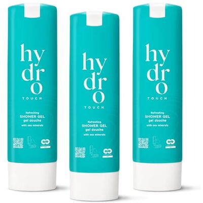 hydro TOUCH ADA Cosmetics Duschgel – 3 x 300 ml, Nachfüllpack für SMART CARE Wandhalterung, vegan mit hochwertigen Meeresmineralien und Algenextrakt Made in Germany hydro TOUCH ADA Cosmetics Duschgel – 3 x 300 ml, Nachfüllpack für SMART CARE Wandhalterung, vegan mit hochwertigen Meeresmineralien und Algenextrakt Made in Germany