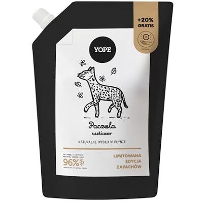 Yope Flüssige Handseife Patchouli & Vetiver, Vegane Handpflege, 600 ml Yope Flüssige Handseife Patchouli & Vetiver, Vegane Handpflege, 600 ml