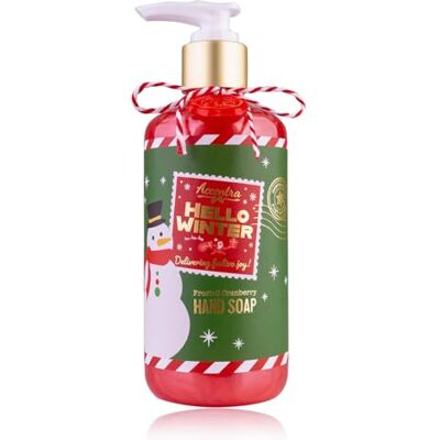 accentra Seifenspender HELLO WINTER mit Flüssigseife, 290ml Pumpspender, Duft Frosted Cranberry, dekorativer Handseifenspender für Frauen, winterliches Geschenk für Weihnachten & Adventszeit accentra Seifenspender HELLO WINTER mit Flüssigseife, 290ml Pumpspender, Duft Frosted Cranberry, dekorativer Handseifenspender für Frauen, winterliches Geschenk für Weihnachten & Adventszeit