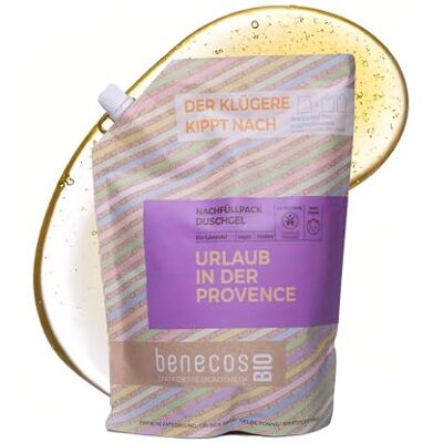 benecos BIO Nachfüllbeutel Duschgel Urlaub in der Provence Bio-Lavendel zertifizierte Naturkosmetik vegan beruhigend & pflegend 1000ml benecos BIO Nachfüllbeutel Duschgel Urlaub in der Provence Bio-Lavendel zertifizierte Naturkosmetik vegan beruhigend & pflegend 1000ml