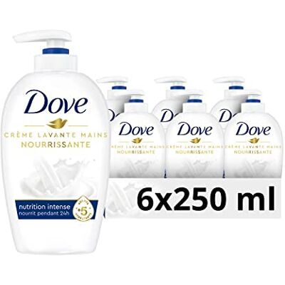 Dove Waschcreme, Pumpe, Original, 250 ml, 6 Stück (6 x 250 ml) Dove Waschcreme, Pumpe, Original, 250 ml, 6 Stück (6 x 250 ml)