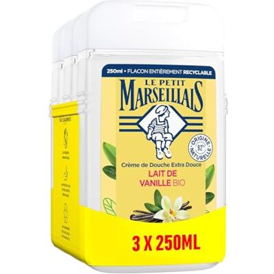 Le Petit Marseillais Duschcreme Bio Vanillemilch, 3 x 250ml Le Petit Marseillais Duschcreme Bio Vanillemilch, 3 x 250ml