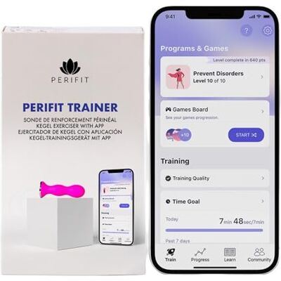 Perifit Kegel-Übungsgerät mit App Beckenbodentrainer Stärkt die Beckenbodenmuskulatur, verbessert die Blasenkontrolle und beschleunigt die Erholung nach der Geburt Perifit Kegel-Übungsgerät mit App Beckenbodentrainer Stärkt die Beckenbodenmuskulatur, verbessert die Blasenkontrolle und beschleunigt die Erholung nach der Geburt