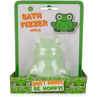 accentra Badebombe HAPPY ANIMALS in Frosch-Form, Badekugel, Badefizzer, Sprudelbad in Geschenkverpackung, 60g, Duft: Apfel, im Display, Geschenk für Kinder accentra Badebombe HAPPY ANIMALS in Frosch-Form, Badekugel, Badefizzer, Sprudelbad in Geschenkverpackung, 60g, Duft: Apfel, im Display, Geschenk für Kinder