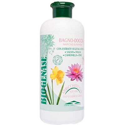 BIODERM BIODERMOCOSMETICI Biogenase Entspannendes, feuchtigkeitsspendendes und geschmeidig machendes Duschgel mit Narzissen und Seerosen Natürliches Duschgel, angereichert mit Aloe Vera und Weizenkeimextrakt BIODERM BIODERMOCOSMETICI Biogenase Entspannendes, feuchtigkeitsspendendes und geschmeidig machendes Duschgel mit Narzissen und Seerosen Natürliches Duschgel, angereichert mit Aloe Vera und Weizenkeimextrakt
