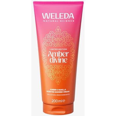 WELEDA Bio Amber Divine Duschgel vegan Naturkosmetik Duschseife für Frauen & Männer mit Amber/Vanille Duft Natürliche Hautpflege Dusche zur Reinigung von Gesicht & Körper (1x 200ml) WELEDA Bio Amber Divine Duschgel vegan Naturkosmetik Duschseife für Frauen & Männer mit Amber/Vanille Duft Natürliche Hautpflege Dusche zur Reinigung von Gesicht & Körper (1x 200ml)