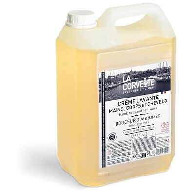 La Corvette Waschcreme 3-in-1 für Hände, Körper und Haare – Sparformat – 5 L La Corvette Waschcreme 3-in-1 für Hände, Körper und Haare – Sparformat – 5 L
