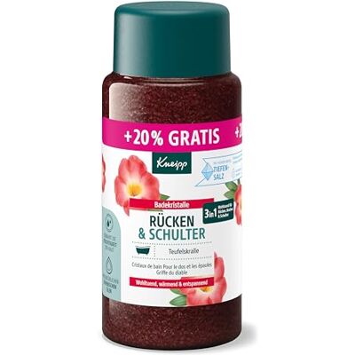 Kneipp Badekristalle Rücken & Schulter +20% gratis mit wertvollem Extrakt der Teufelskralle wohltuend, wärmend, entspannend 720g Kneipp Badekristalle Rücken & Schulter +20% gratis mit wertvollem Extrakt der Teufelskralle wohltuend, wärmend, entspannend 720g